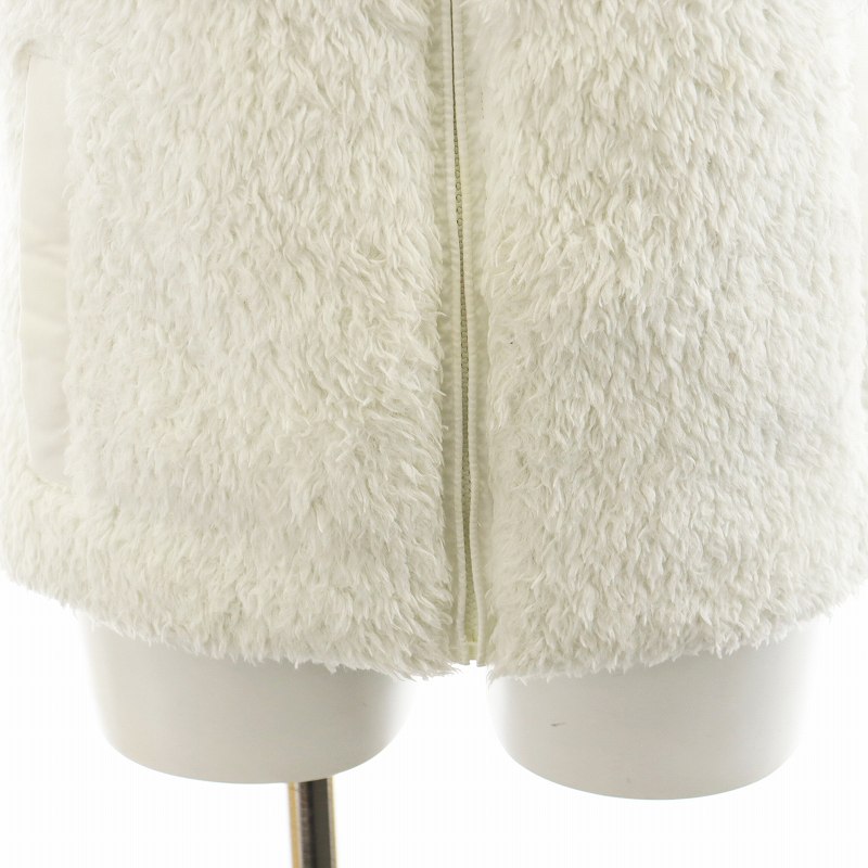 パタゴニア Patagonia フリースベスト ジップアップ S 白 ホワイト