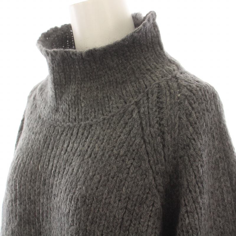 シンゾーン Shinzone HIGH NECK MOHAIR PO モヘアハイネックニットプルオーバー セーター 長袖 無地 F グレー 22AMSNI02 シンゾーン Shinzone HIGH NECK MOHAIR PO モヘアハイネック