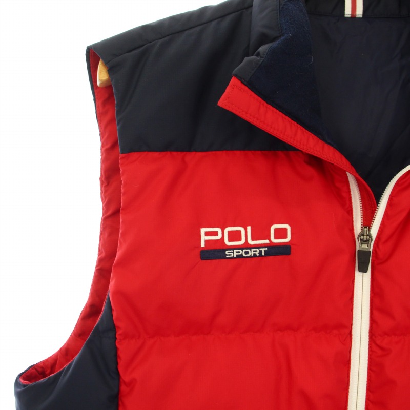 ポロスポーツ POLO SPORT ラルフローレン ダウンベストワッペン ロゴ
