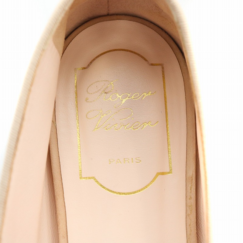 未使用 美品 Roger Vivier ピンク スエード フラットシューズ ロジェヴィヴィエ ROGER VIVIER ローファー フラットシューズ