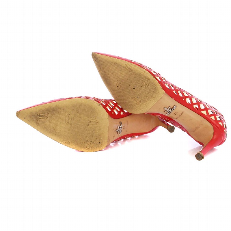 PRADA プラダポインテッドトゥヒールメッシュ