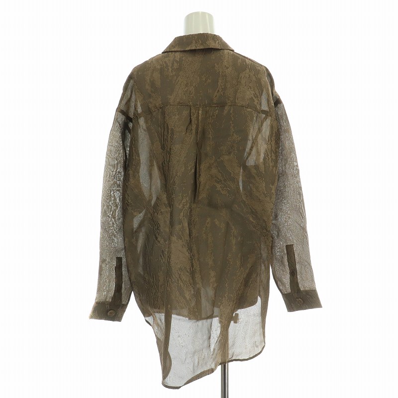 アメリヴィンテージ Ameri VINTAGE 23SS EMBOSS PATTERN SHEER SHIRT 