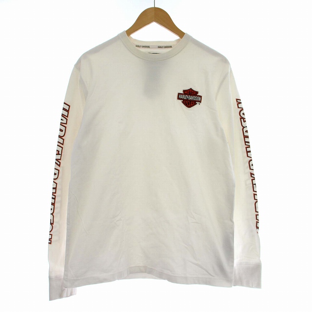 ハーレーダビッドソン HARLEY DAVIDSON ロンT ロゴ ワッペン Tシャツ 
