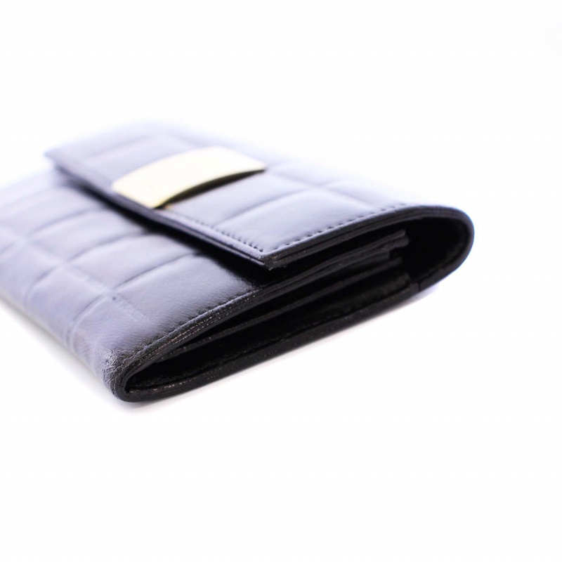 シャネル CHANEL チョコバー 小銭入れ コインケース レザー ブラック 7