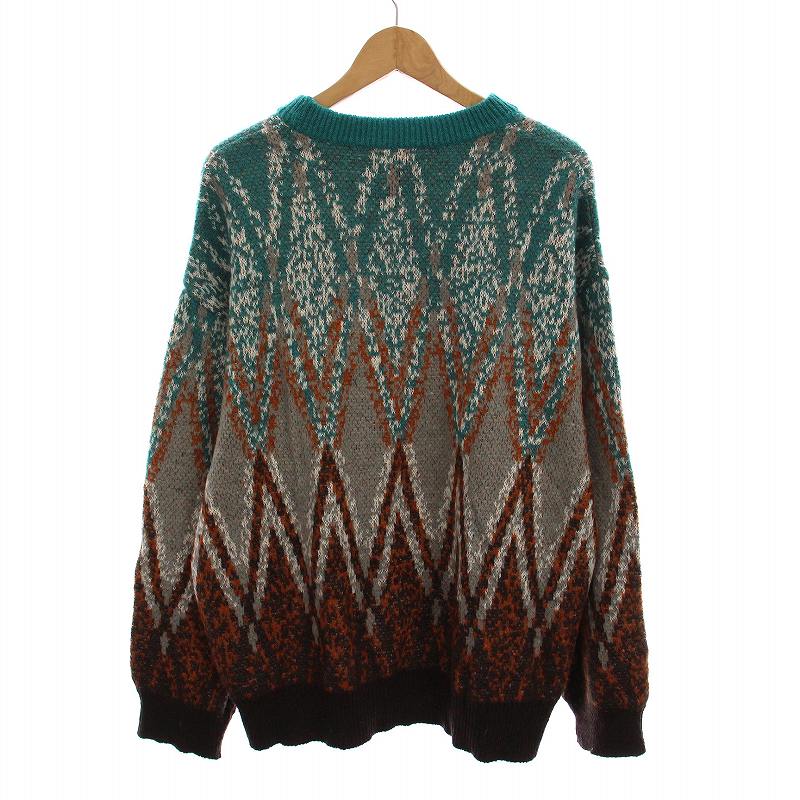 メゾンスペシャル MAISON SPECIAL Airy Mohair Argyle Prime-Over 