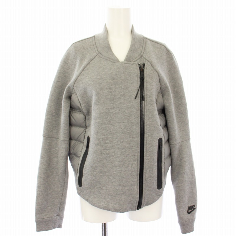 ナイキ NIKE AEROLOFT MOTO ダウンジャケット ブルゾン L グレー