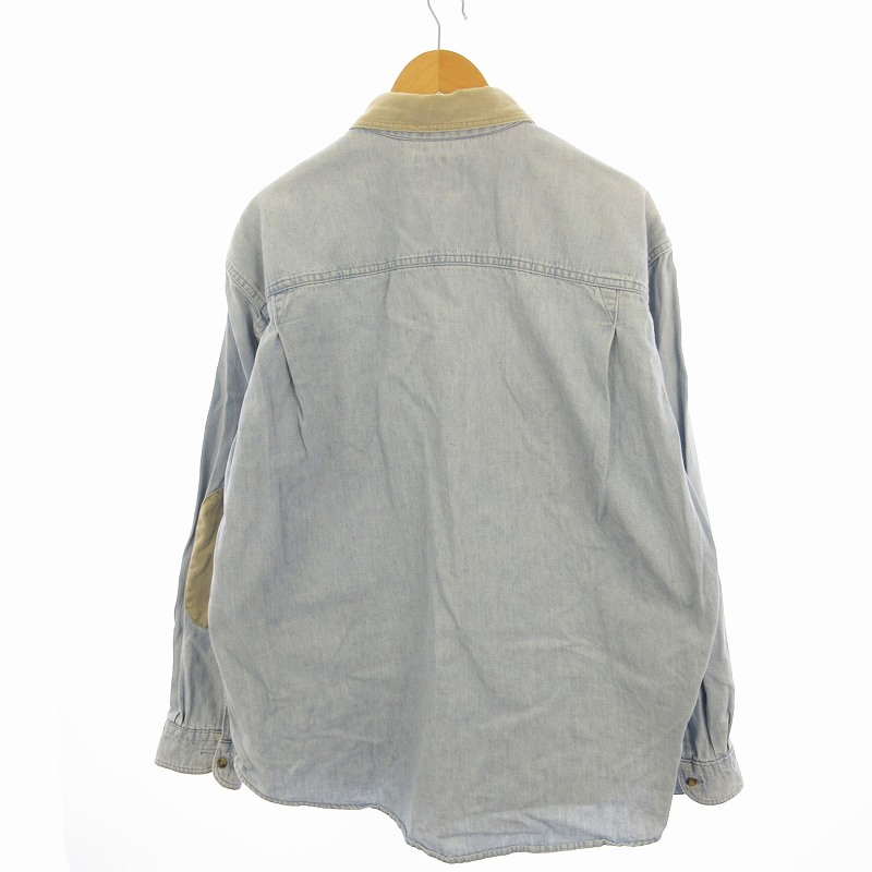 ウールリッチ WOOLRICH デニムシャツ 長袖 大きいサイズ XL 水色