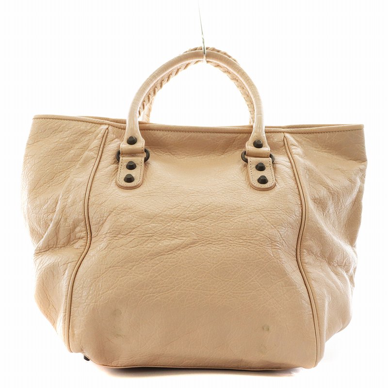 バレンシアガ　ベージュレザー トートバッグ バレンシアガ BALENCIAGA BALENCIAGA バレンシアガ トートバッグ