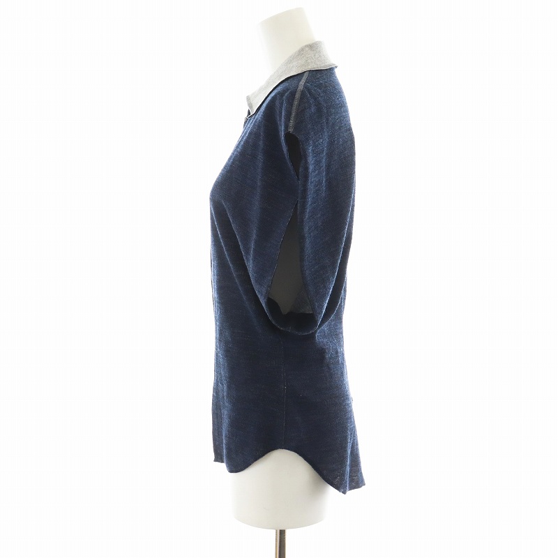 マメクロゴウチ Mame Kurogouchi 24AW Wool Reversible-Jersey Top 