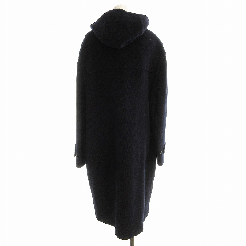 ダックス DAKS ダッフルコート ロング フード 紺 ネイビー /EE