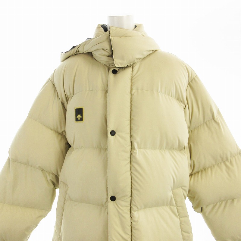デサント DESCENTE ダウンコート ロング ナイロン L ベージュ デサント DESCENTE ダウンコート ロング ナイロン L ベージュ
