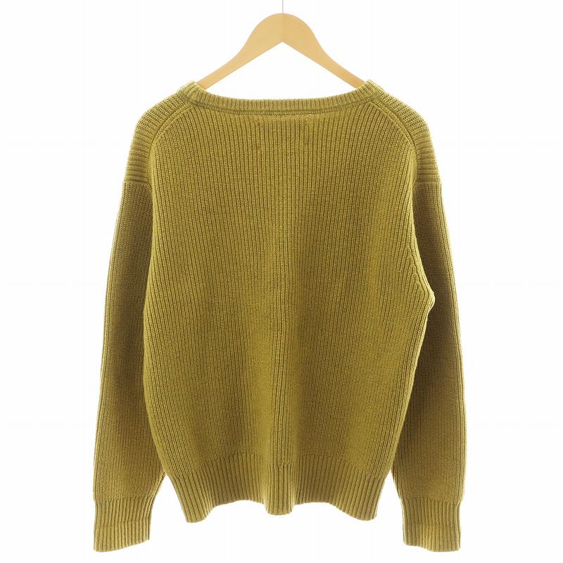 マーガレットハウエル MHL. ニット セーター 長袖 ウール M 黄 