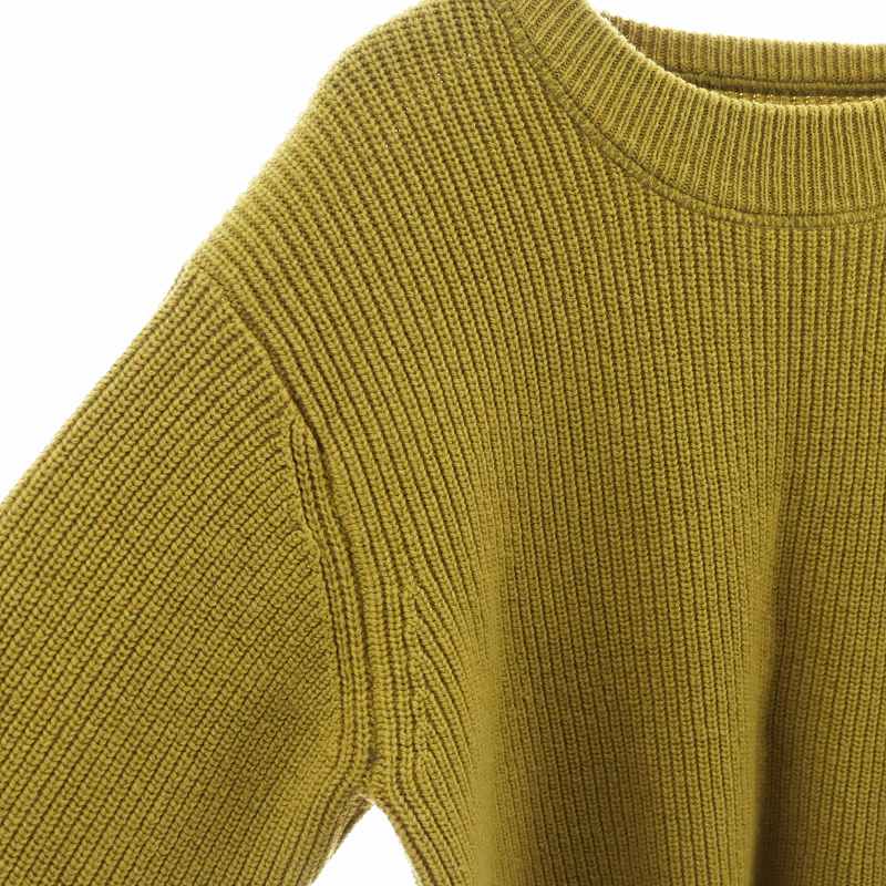 マーガレットハウエル MHL. ニット セーター 長袖 ウール M 黄 