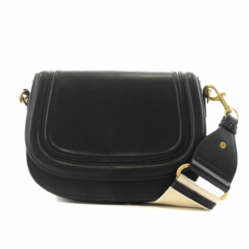ザラ ZARA CROSSBODY BAG ショルダーバッグ フェイクレザー 黒