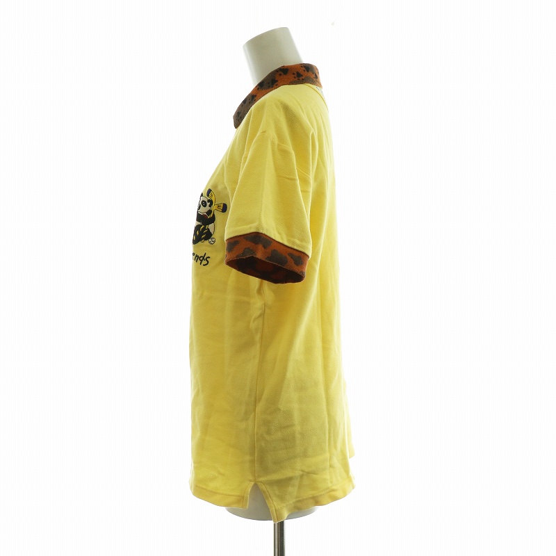 CASTELBAJAC - coco 未使用品 カステルバジャック JC de CASTELBAJAC メンズ 長袖ポロシャツ 48(L) 黄色系 イエロー系 CASTELBAJAC - coco 未使用品 カステルバジャック JC de