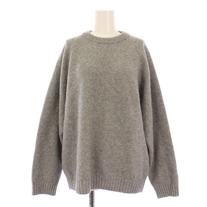 エイトン ATON 24AW LAMBS WOOL CREWNECK SWEATER ラムズウールクルー 