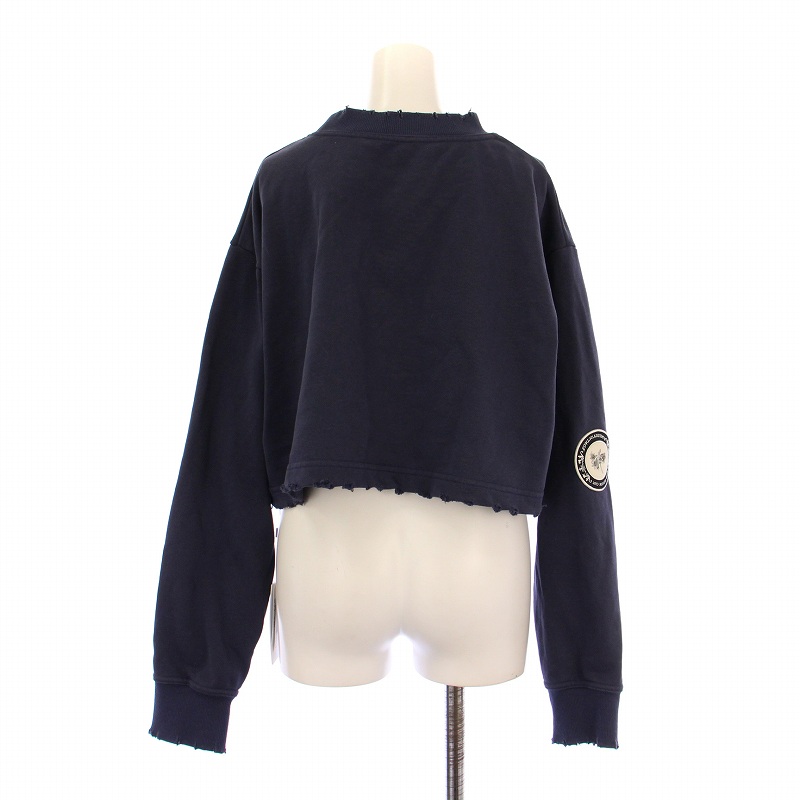 AMERI アメリ ハイネック スウェット ボンディング プリント フリーサイズ HAILEY WAVE ART SWEAT（スウェット）｜Ameri（アメリ）の