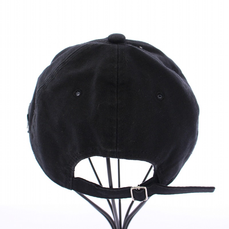 【中古】ヴァレンティノ ヴァレンチノ  VALENTINO MONTAGE 6-PANEL CAP モンテージ 6パネル キャップ 帽子 59 黒 ヴァレンティノ ガラヴァーニ VALENTINO GARAVANI MONTAGE 6-PANEL CAP