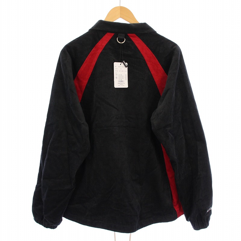 sapeur コーデュロイ トラックコーチジャケット 黒/赤 未使用品 サプール SAPEur CORDUROY TRACK COACH JACKET PANTS