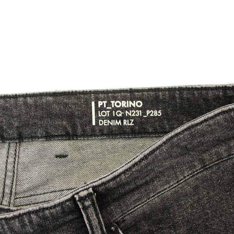 【中古】ピーティートリノ PT TORINO DENIM RLZ SWING デニムパンツ ジーンズ  ローライズ W34 黒 IQN231-P285 ピーティートリノ PT TORINO DENIM RLZ SWING デニムパンツ ジーンズ