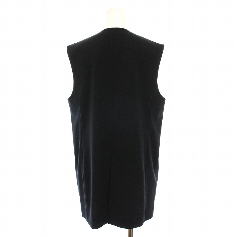 ESTNATION ジレ38 未使用タグ付き エストネーション ESTNATION ベスト ジレ 前開き 36 黒 31-109