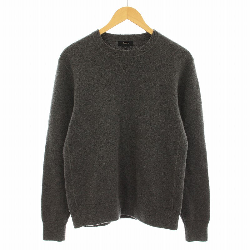 セオリー Theory MONTANO WOOL ALCOS SWT CS SI 1301705 ニット セーター 長袖 クルーネック ウール カシミヤ混 S グレー セオリー Theory MONTANO WOOL ALCOS SWT CS SI 1301705 ニット