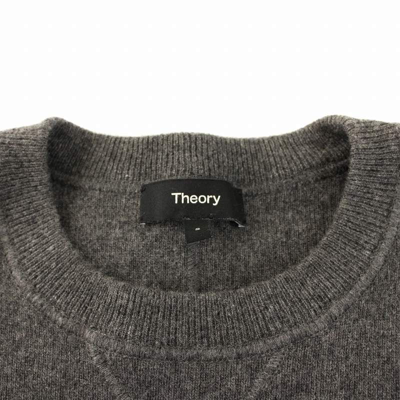 セオリー Theory MONTANO WOOL ALCOS SWT CS SI 1301705 ニット セーター 長袖 クルーネック ウール カシミヤ混 S グレー セオリー Theory MONTANO WOOL ALCOS SWT CS SI 1301705 ニット