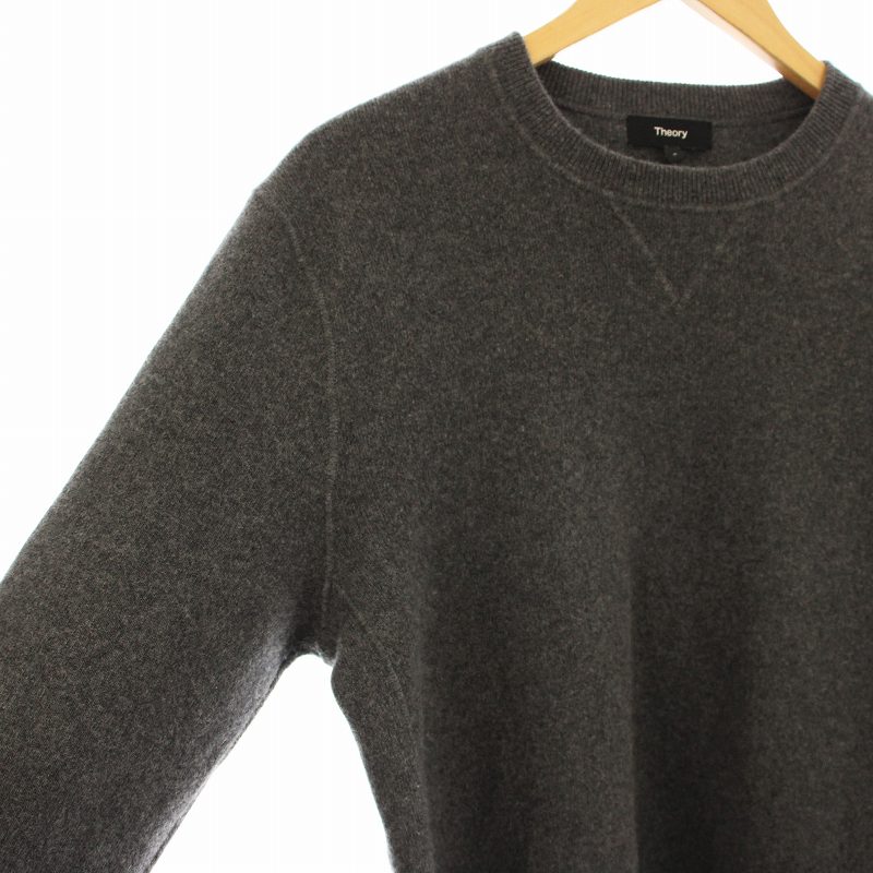 セオリー Theory MONTANO WOOL ALCOS SWT CS SI 1301705 ニット セーター 長袖 クルーネック ウール カシミヤ混 S グレー セオリー Theory MONTANO WOOL ALCOS SWT CS SI 1301705 ニット