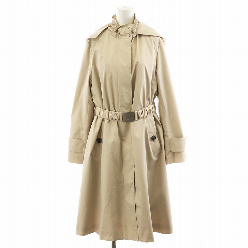 良品　FOXEY NEWYORK フォクシー　スプリングコート　ベージュ　42 Yahoo!オークション -「foxey 42」(コート) (女性用)の落札相場・落札価格