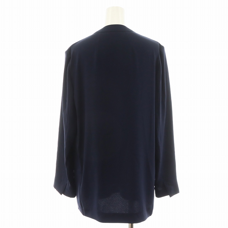 セオリー Theory 22SS POWDER CREPE COLLARLESS JKT N ノー
