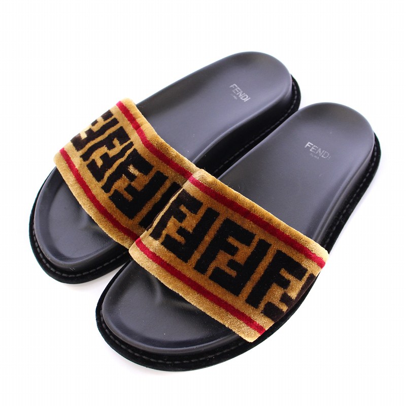 taka　FENDI サンダル ズッカ柄 ウェッジソハイヒール taka FENDI サンダル ズッカ柄 ウェッジソハイヒール taka FENDI