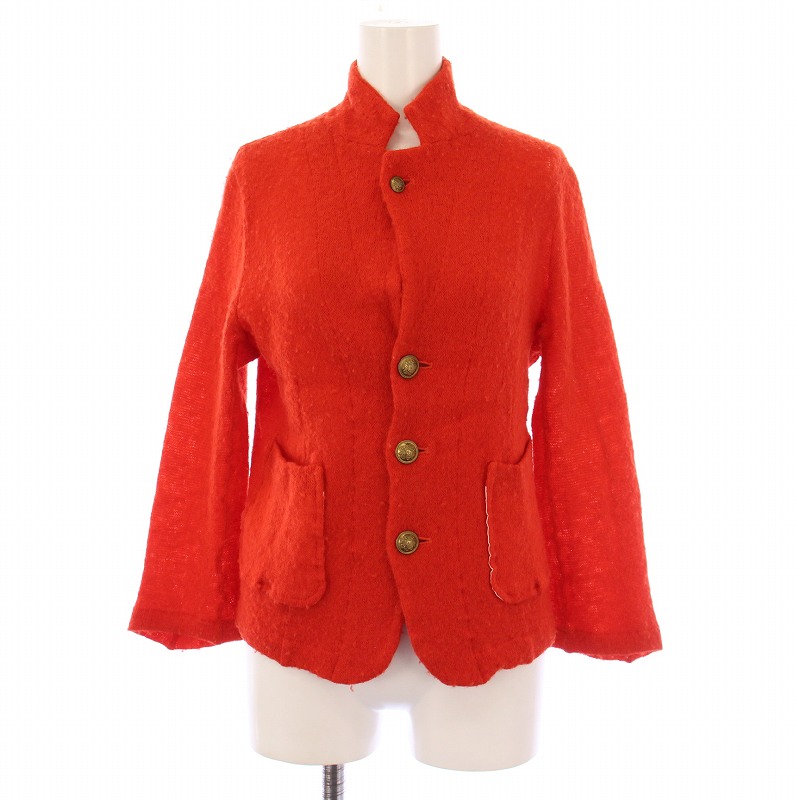 tricot COMME des GARCONS　モヘヤ赤カーディガン トリココムデギャルソン tricot COMME des GARCONS ニットカーディガン