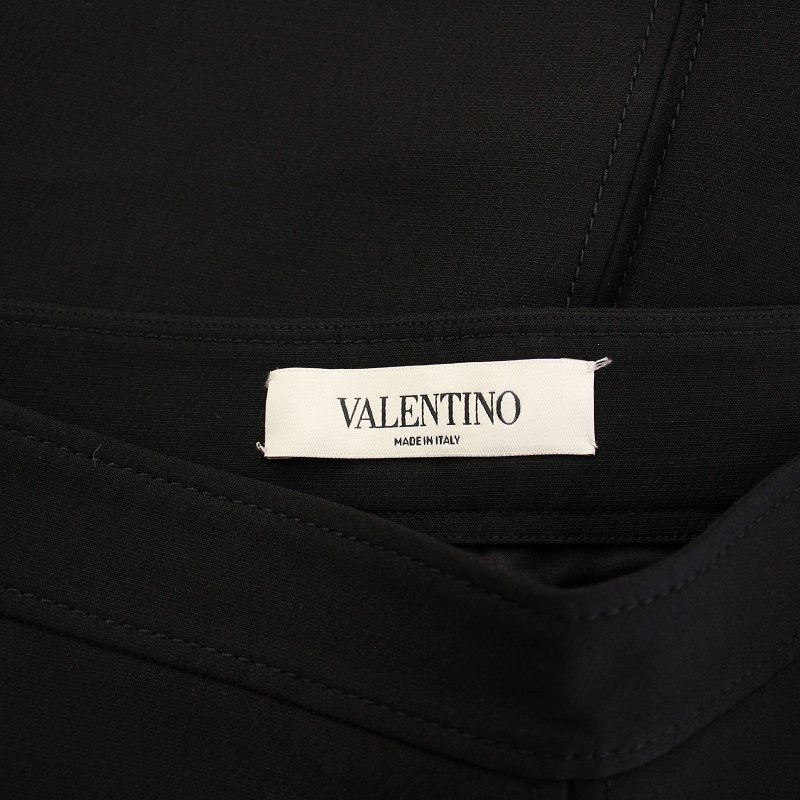 ヴァレンティノ ヴァレンチノ VALENTINO フレアスカート タック ひざ丈  
