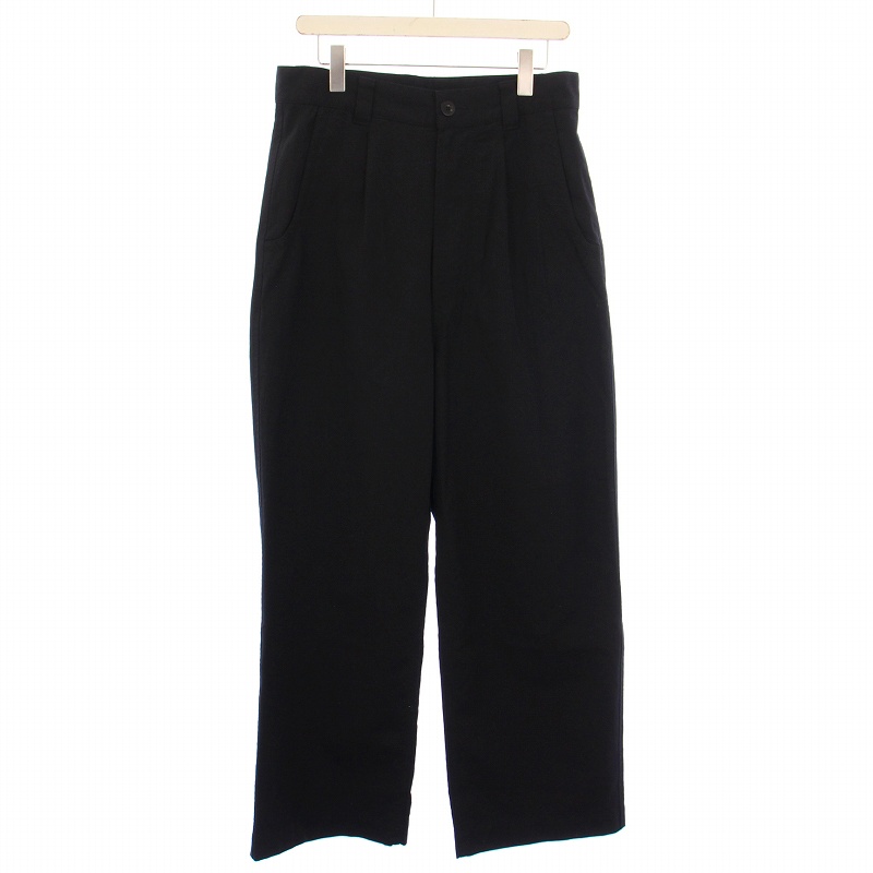 マーガレットハウエル MHL. 24AW WOOL COTTON TWILL TROUSERS ウール