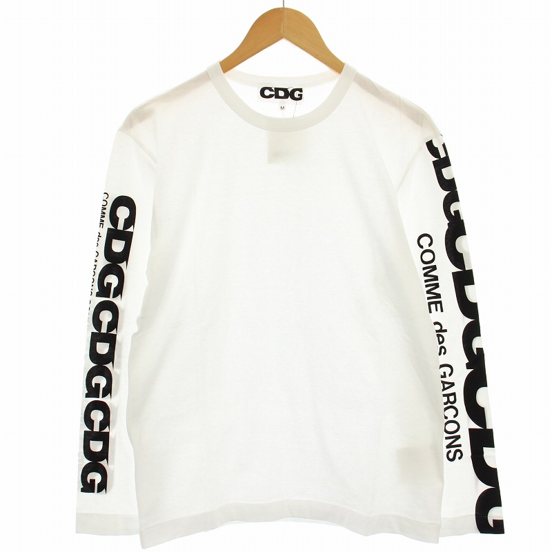 未使用品 コムデギャルソン COMME des GARCONS CDG 袖プリントロング