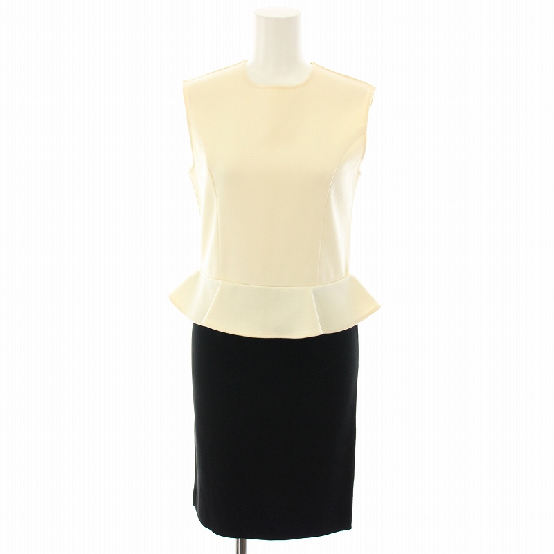 ヨーコチャン YOKO CHAN ワンピース ひざ丈 ノースリーブ フリル