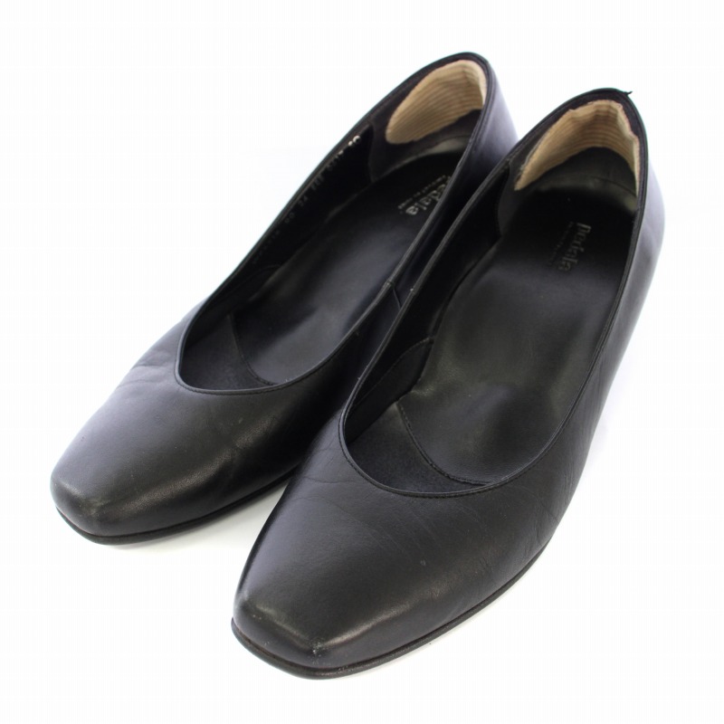 アシックス asics ペダラ pedala パンプス スクエアトゥ レザー 24cm