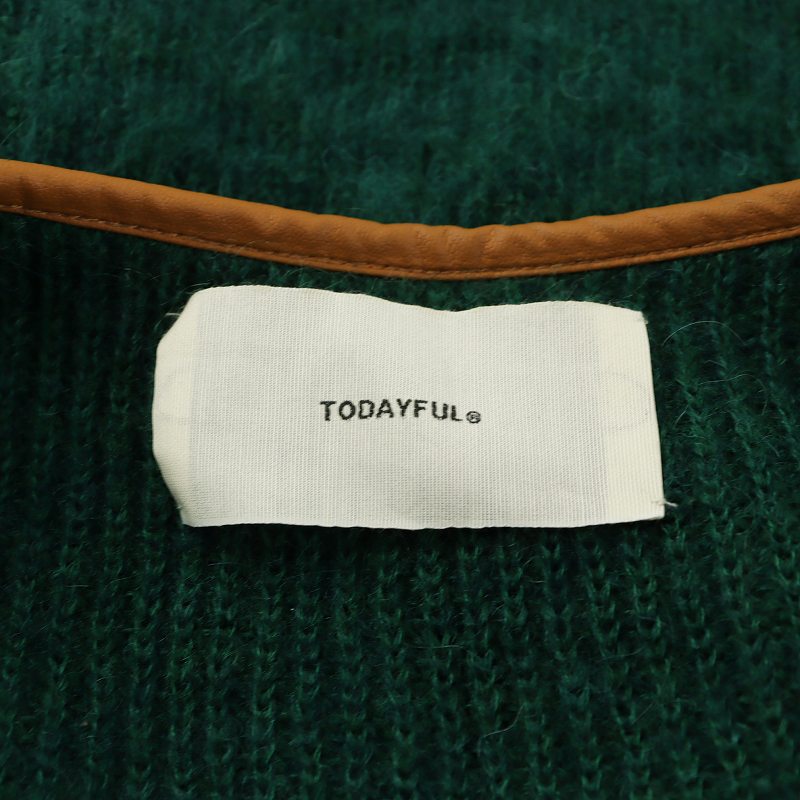 トゥデイフル TODAYFUL パイピングニットカーディガン Piping Knit