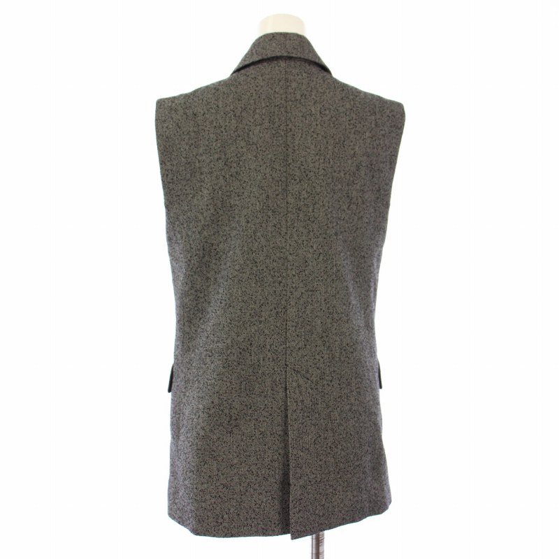 FRAY I.D / ベスト/0/ポリエステル/グレー/FWFJ234063 フレイアイディー FRAY I.D 23AW ダブルテーラードジレ ベスト 0