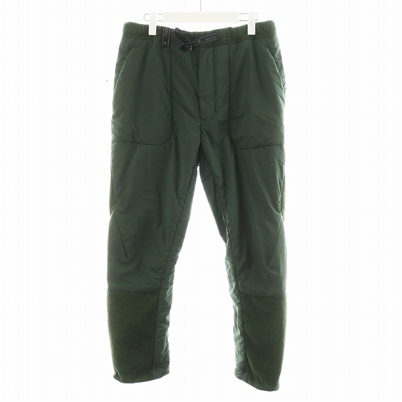 アンドワンダー and wander トップフリースパンツ ジョガーパンツ ロゴ  