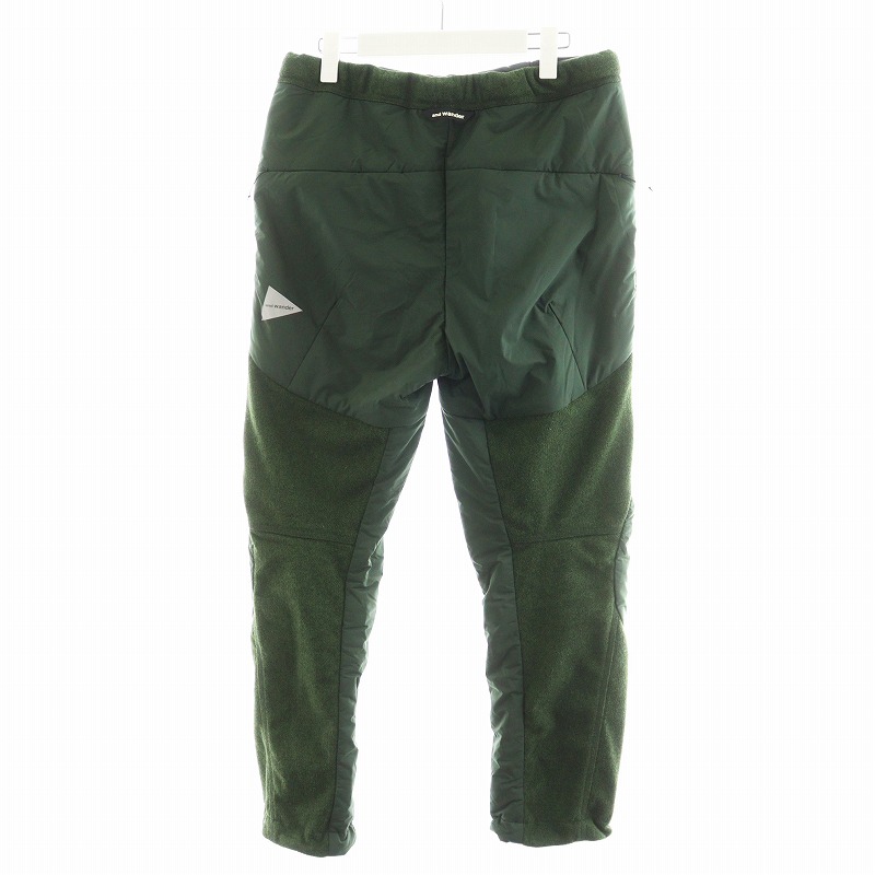 アンドワンダー and wander トップフリースパンツ ジョガーパンツ ロゴ  