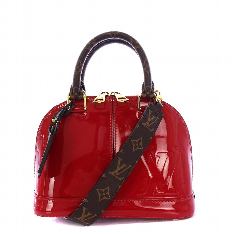 LOUIS VUITTON アルマBB ヴェルニスカーレット M52498