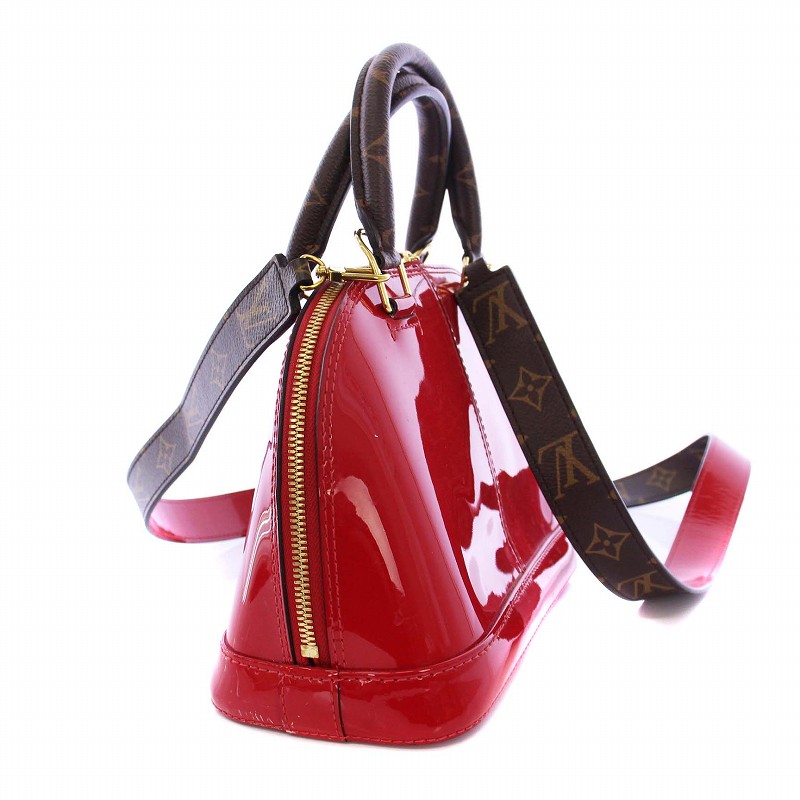 LOUIS VUITTON アルマBB ヴェルニスカーレット M52498