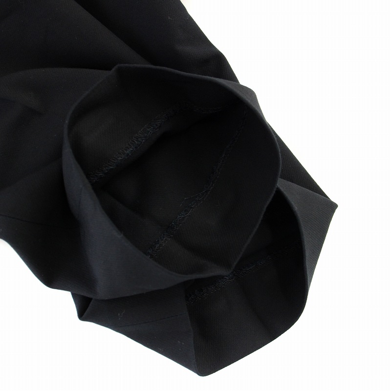 ロエフ LOEFF KRSスリムパンツ スラックス イージー 1 黒 ブラック