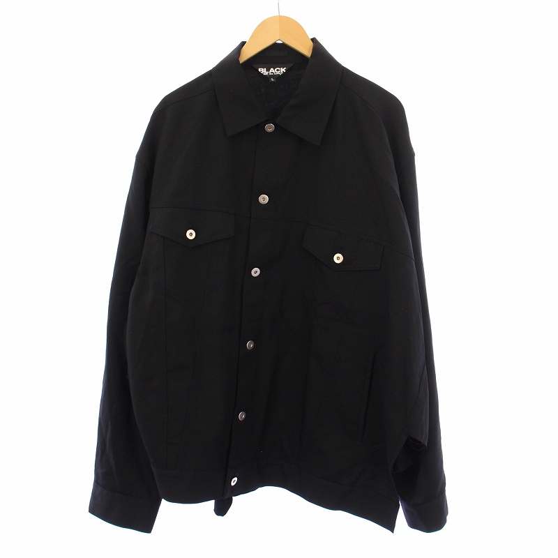 コムデギャルソンブラック COMME des GARCONS BLACK ウールギャバジン 