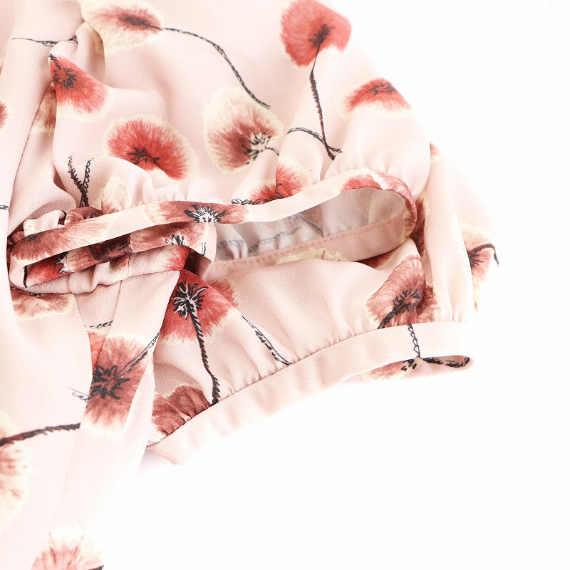 未使用品 ルネ Rene 22年製 TISSUE フラワープリント ワンピース