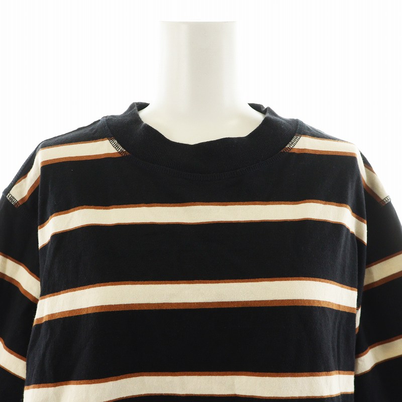 マーガレットハウエル MHL. 24SS OUTLINE STRIPE JERSEY Tシャツ