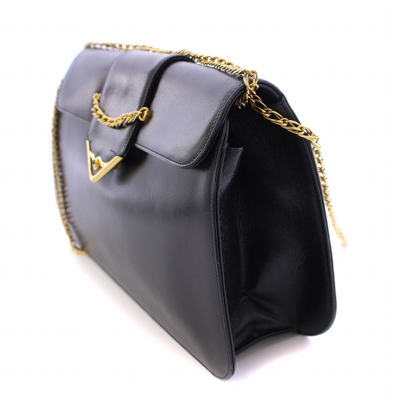 カルティエ Cartier サファイアライン ショルダーバッグ レザー