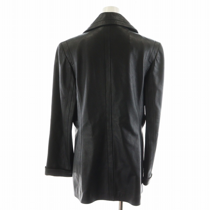 ロエベ LOEWE レザージャケット 革ジャン 40 黒 ブラック /AN24