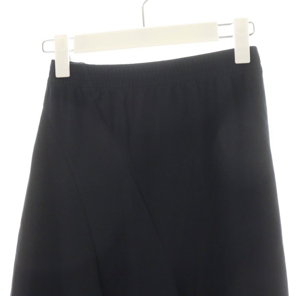 バレンシアガ　フレアースカート美品 バレンシアガ BALENCIAGA フレアスカート ひざ丈 ロゴ コットン